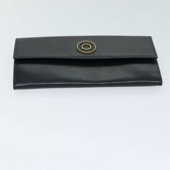 CELINE Long Wallet Leather Black Auth 81009 - Picture 6 of 16